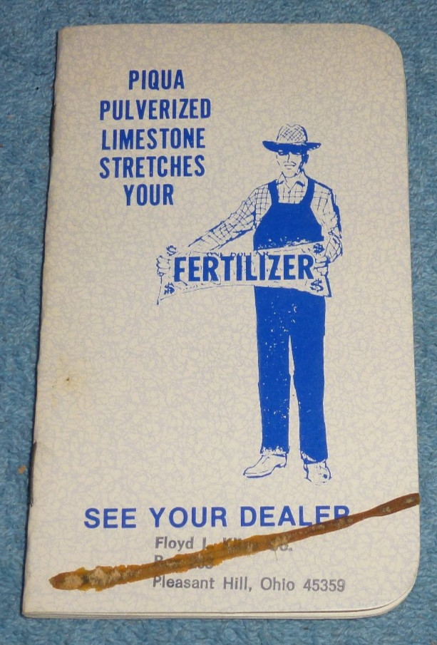 Pair of Vintage Piqua Pulverized Limestone Ohio ARMCO Pocket Memo Notebooks