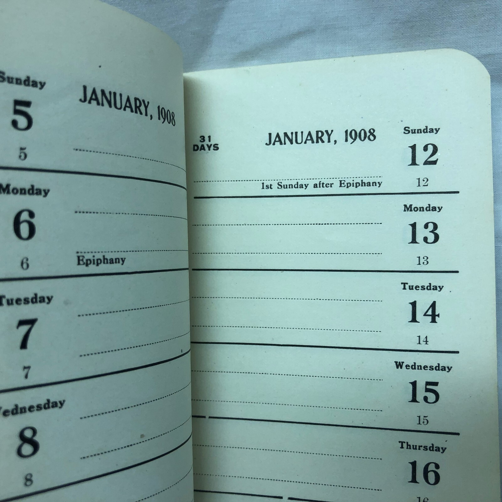 Vintage 1908 The Milsom Fertilizers Cleveland Ohio Pocket Calendar
