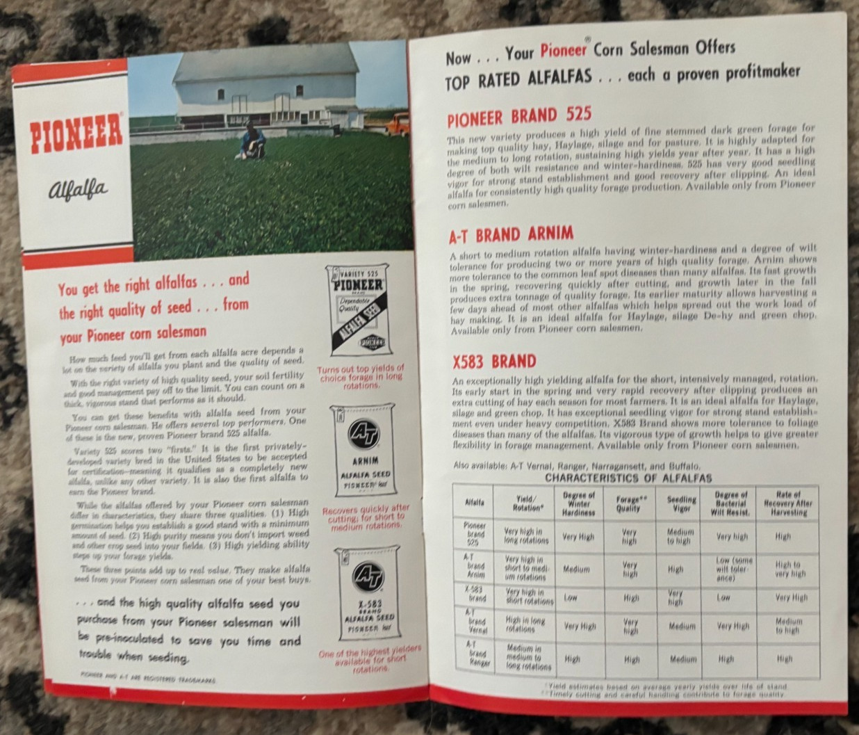 Pioneer Hybrids Seed Corn For 1963 Brochure DCPA26