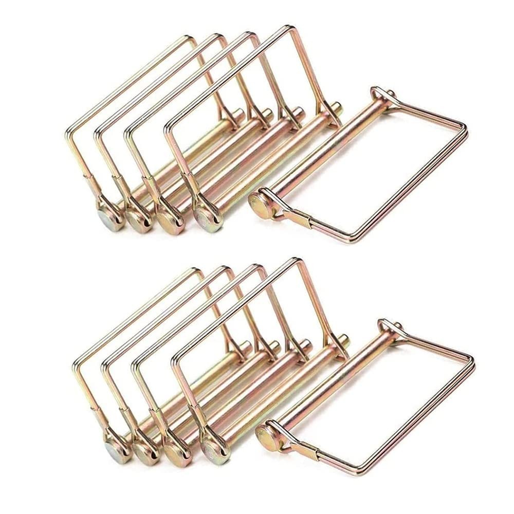 10 Pcs Trailer Coupler Pin 1/4 inch Diameter 4inch Long, Heavy-Duty PTO Shaft…