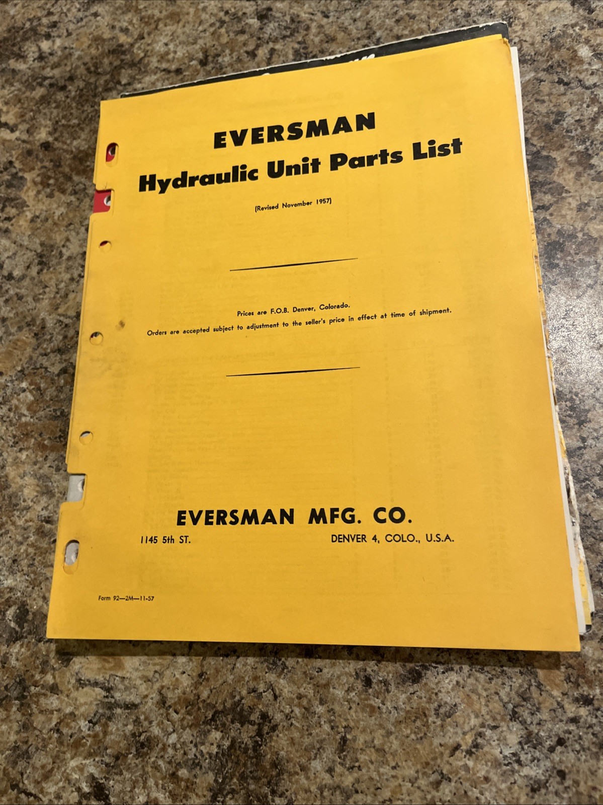 Large Lot Of Vintage Eversman Tractor Implement Brochures Price Guide Receipts