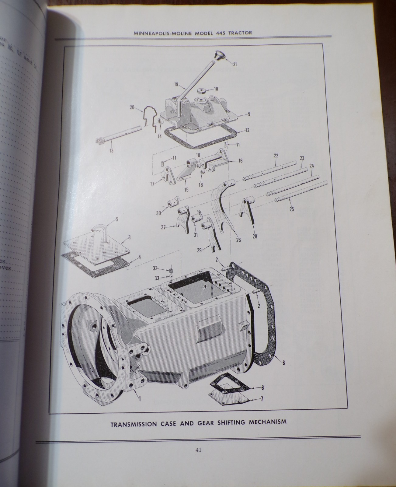 Minneapolis-Moline 445 Tractor Repair Parts Catalog 1955