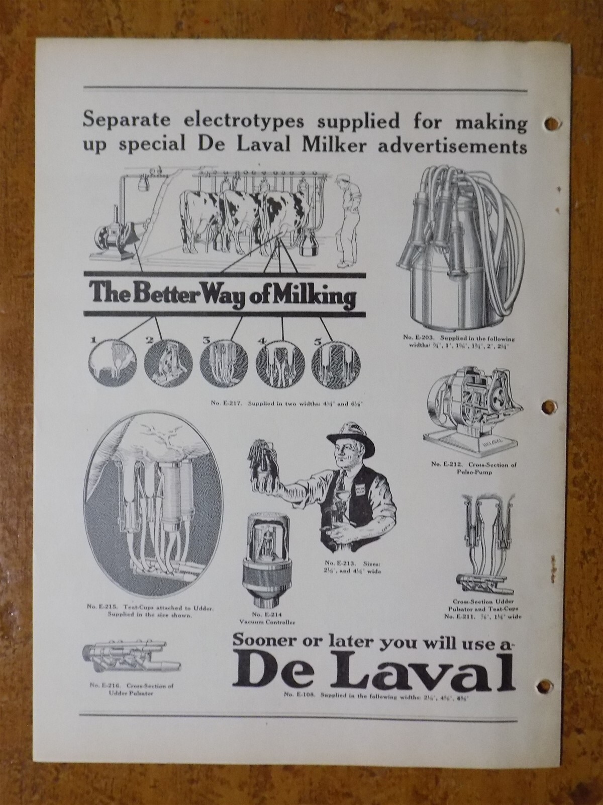 De Laval Separator Advertisements Brochure Pamphlet c.1920s