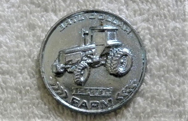 1990 Ertl Tractor Farm Dollar Token, Medal
