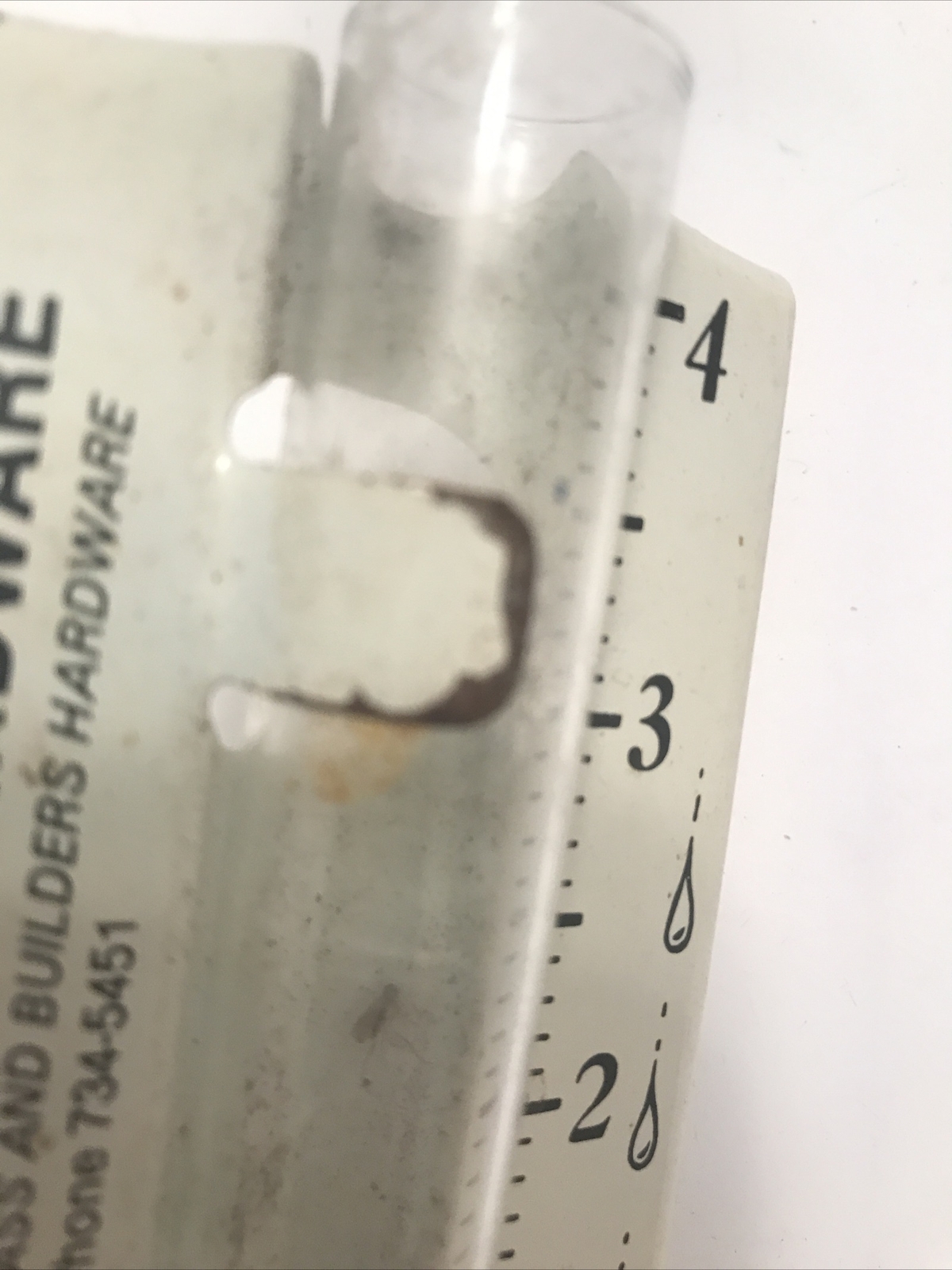 Vintage Advertising Rain Gauge, Dexter Lumber & Hardware, Used, Free Ship