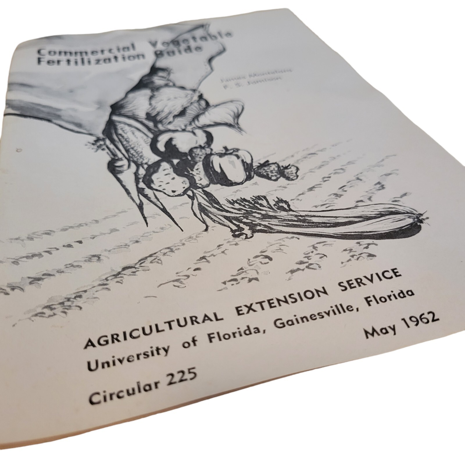 Vtg 60&rsquo;s Commercial Vegetable Fertilization Guide Agriculture Booklet 1962