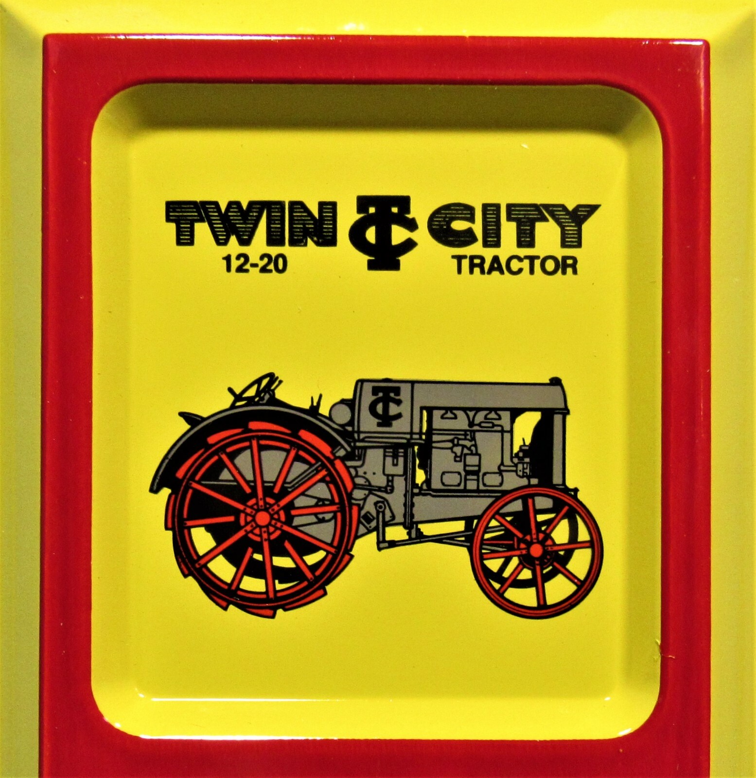 Twin City Vintage Tractor ~ Embossed Tin Advertising Thermometer