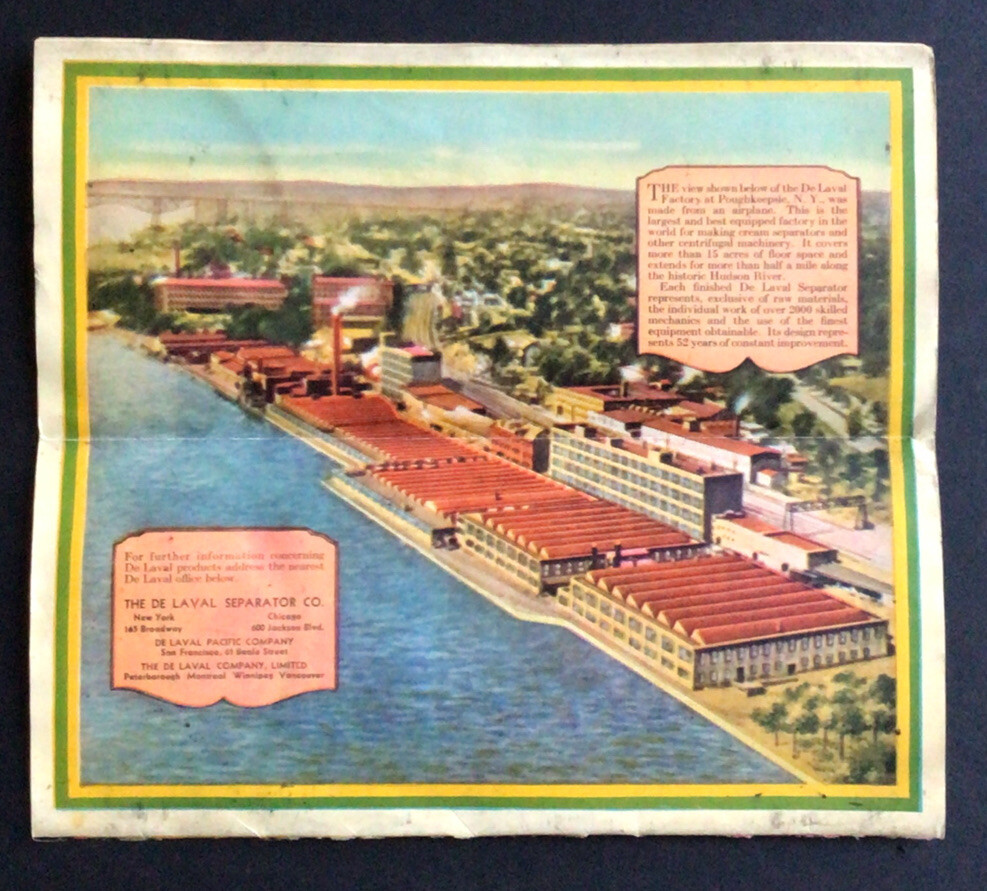 1930? De Laval “Electro” Cream Separator advertising Brochure Booklet
