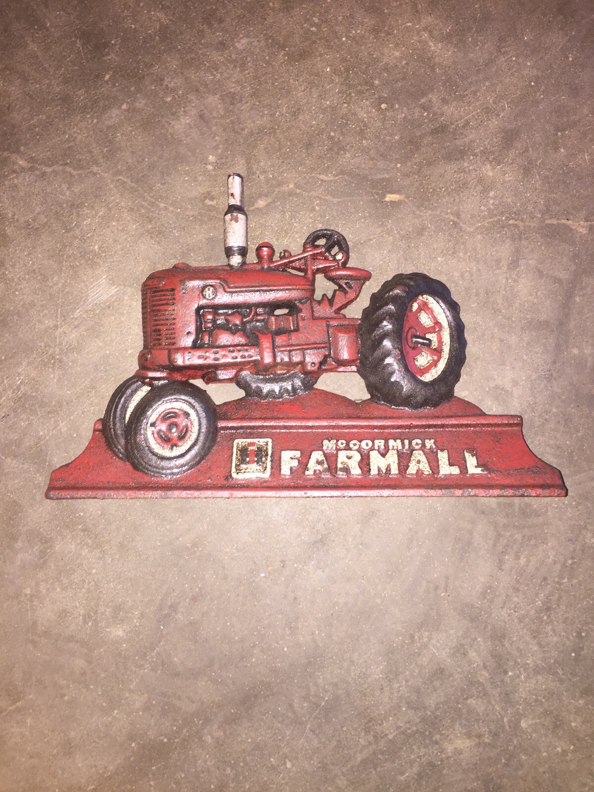 Farmall Doorstop Farmer Ranch Combine Plow Decoration Home Office Work Decor USA