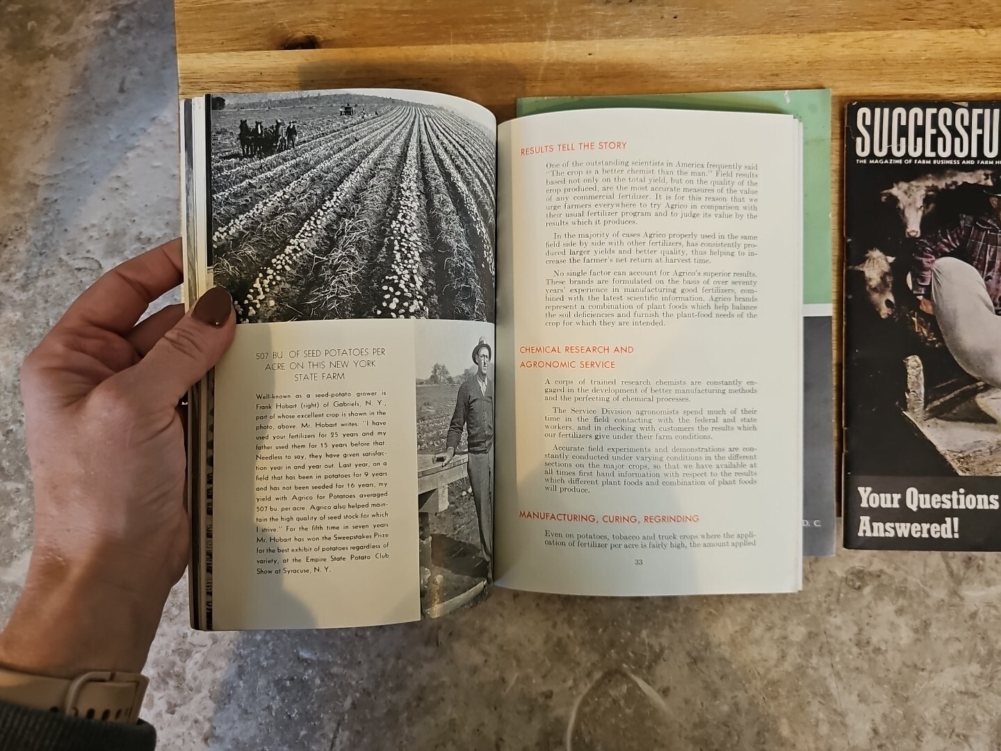successful farming sample fertilizer tractor book magazine 1944 47 etc