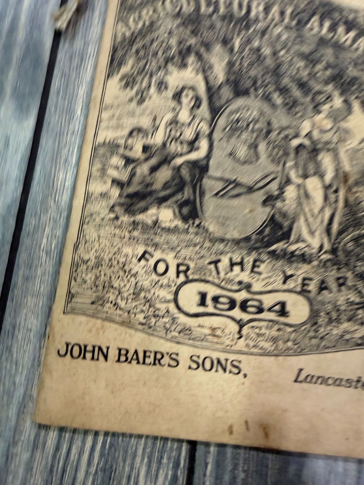 Vintage 1964 Agricultural Almanac 139th Vol John Baers Sons Lancaster PA