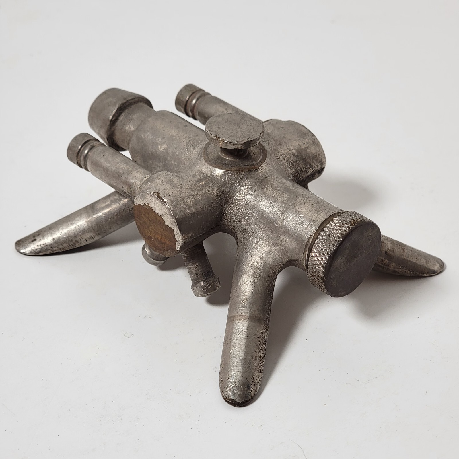 Vintage Old Brass Chrome Milking Claw Unique Rare