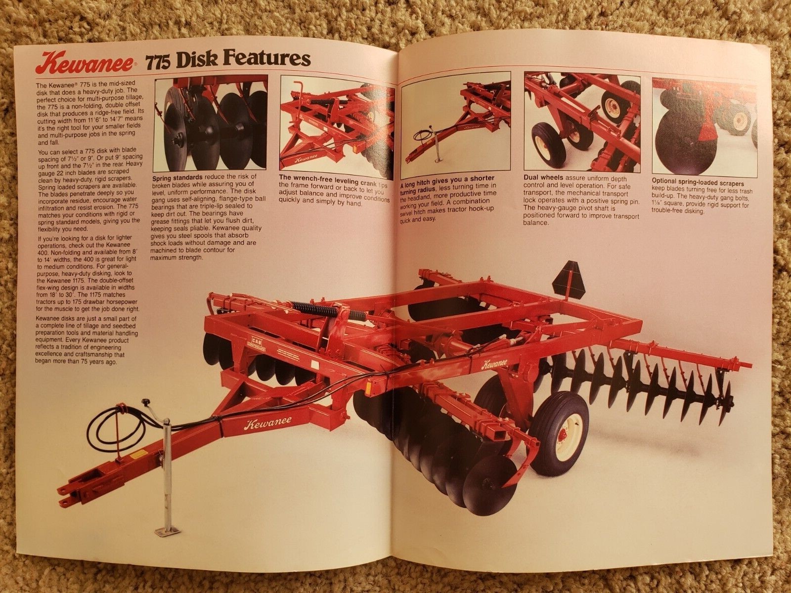 Kewanee 775 Disk Sales Brochure H