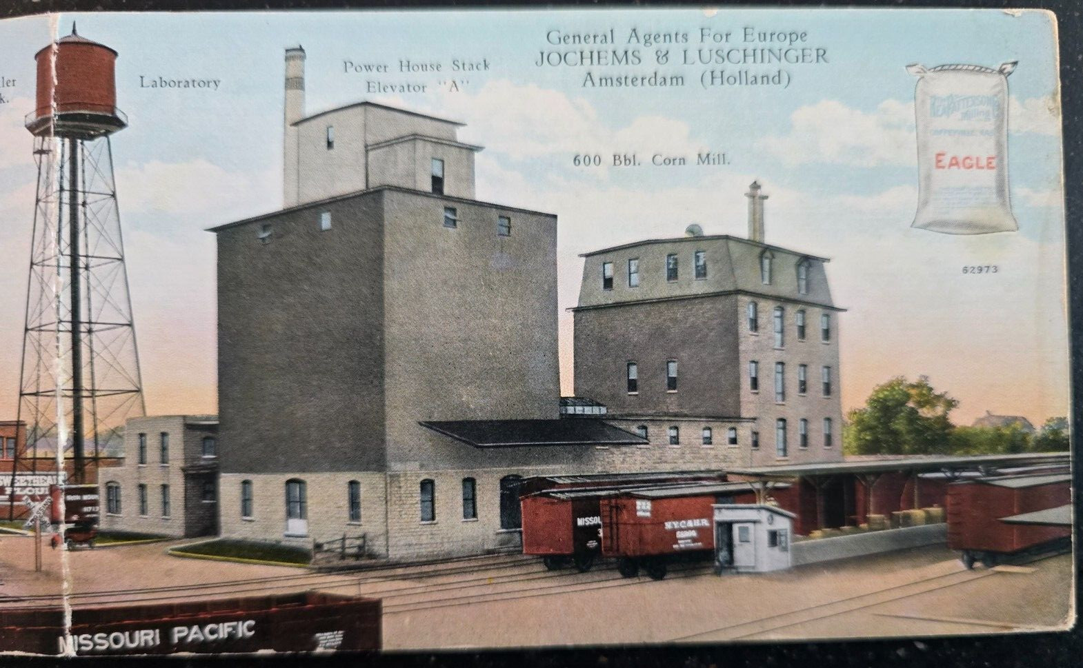 1920&rsquo;s Vintage Tri-fold Postcard Size Ad, Rea-Patterson Milling, Coffeyville, KS