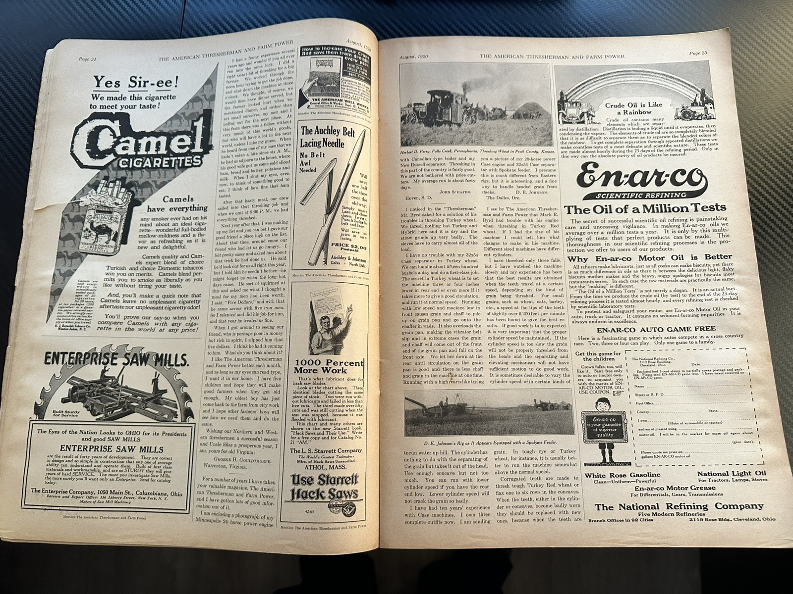 The American Thresherman and Farm Power MAGAZINE Madison, WIS 1920 Vol 23. No 4