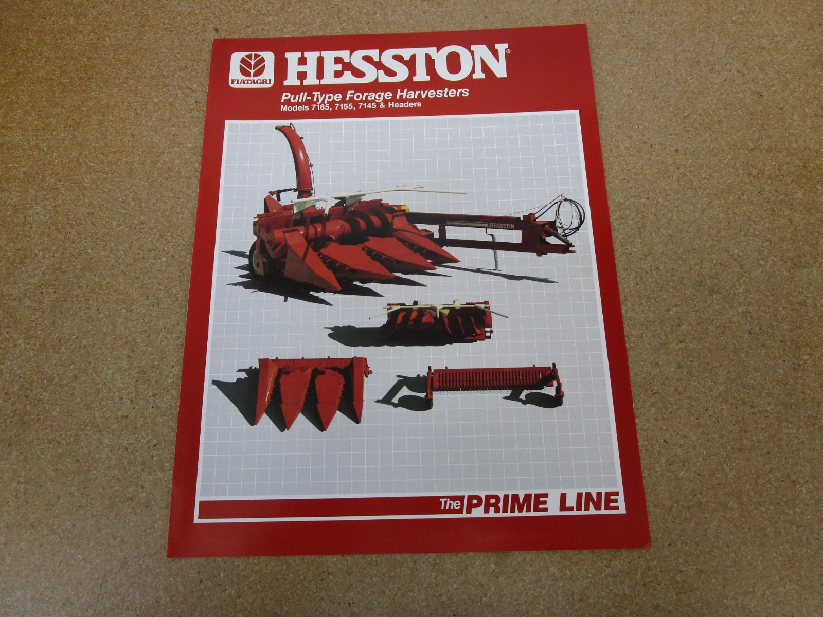 1985 HESSTON Forage Harvester chopper sales brochure 4pg ORIGINAL farm