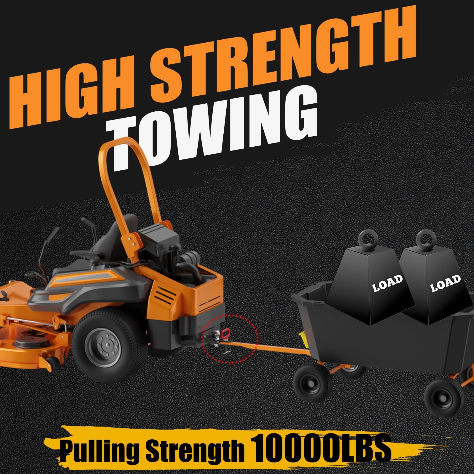 Vrxsond Upgraded Zero Turn Lawn Mower 2 Pin 6Mm Thicker Heavy Duty Steel Bolt