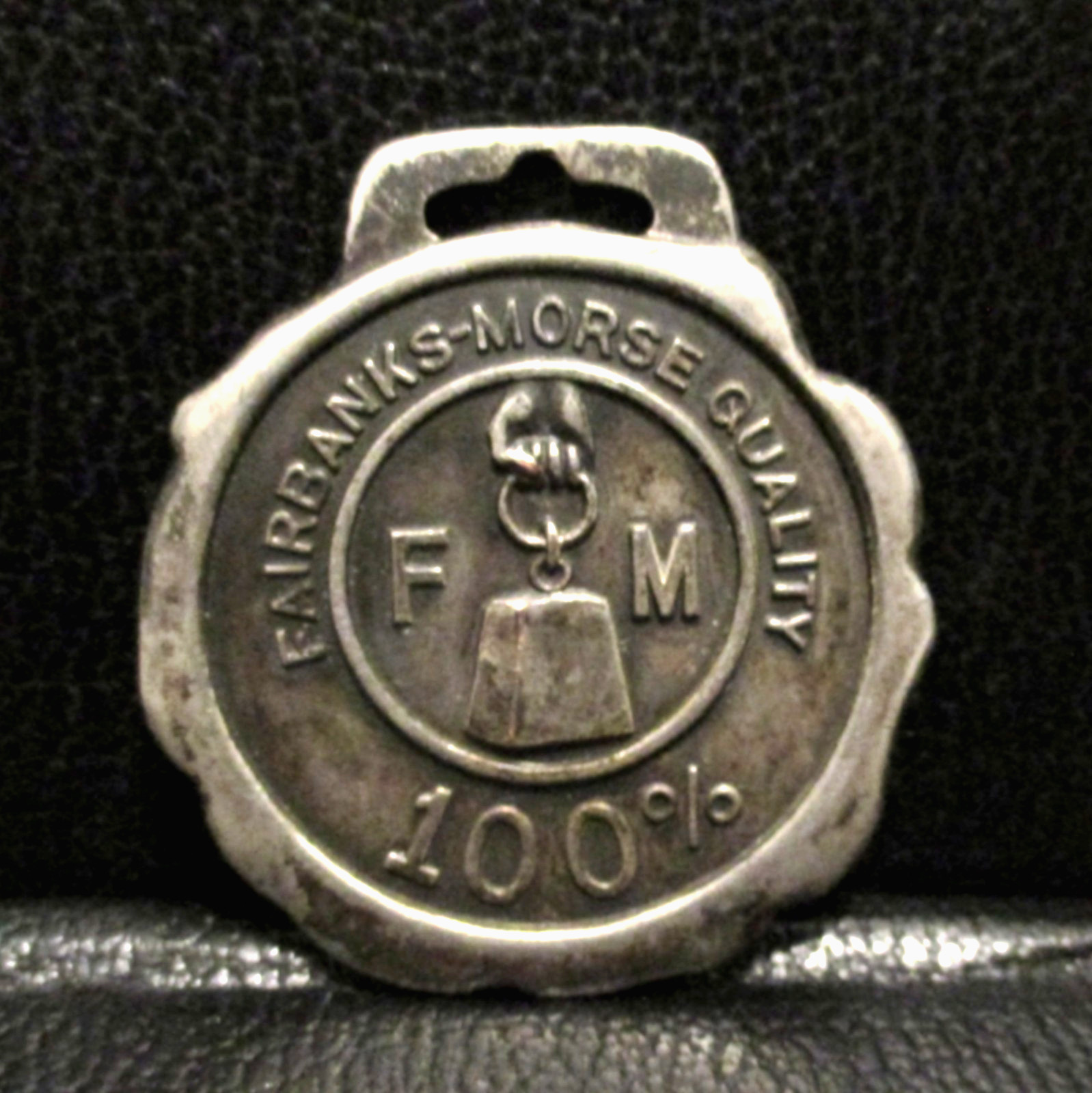 Fairbanks Morse FM Quality 100% Weighing Scales Metal Pocket Watch Fob Hit Miss