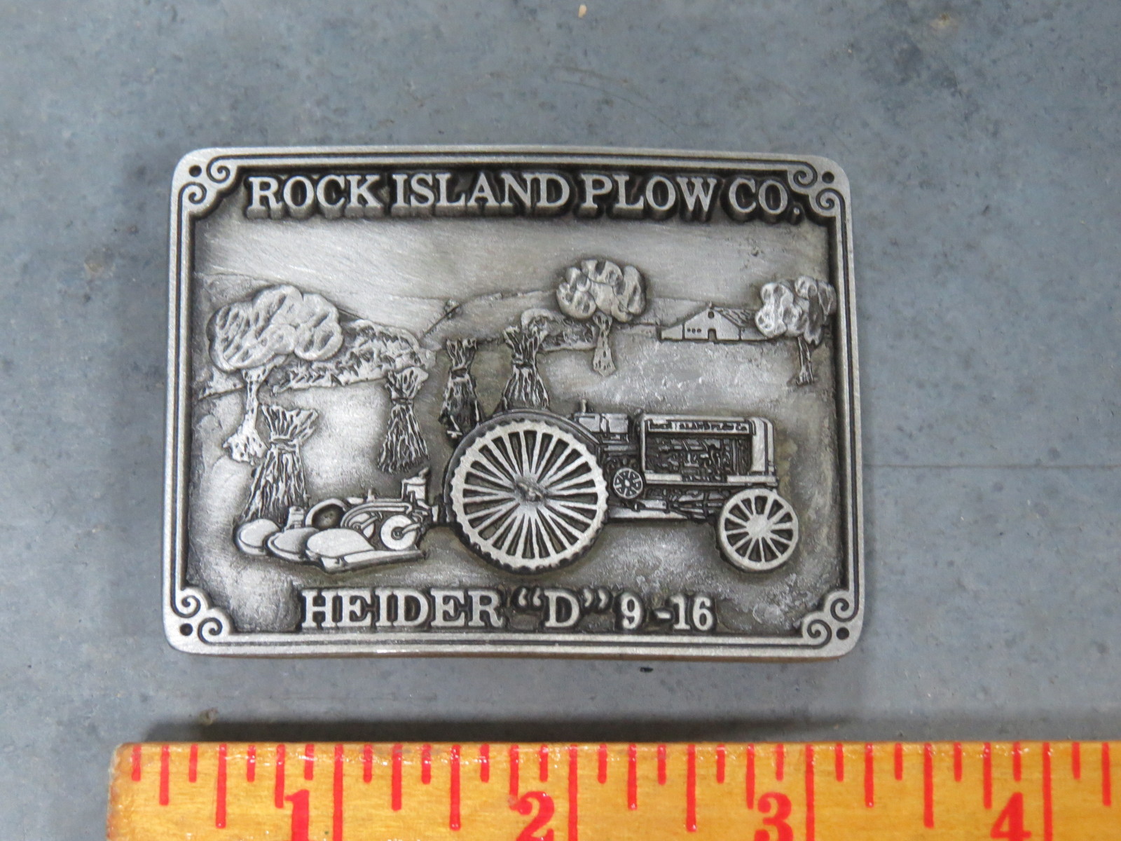 Rock Island Plow Co. HEIDER 9-16 Tractor Belt Buckle Limited Edition NEAT!