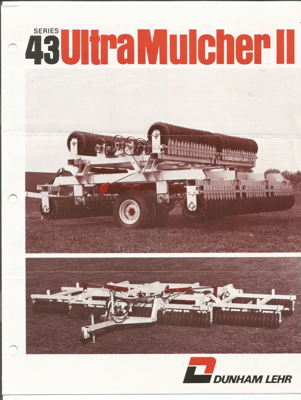Original Dunham Lehr Series 43 UltraMulcher Ultra Mulcher II Sales Brochure 0625