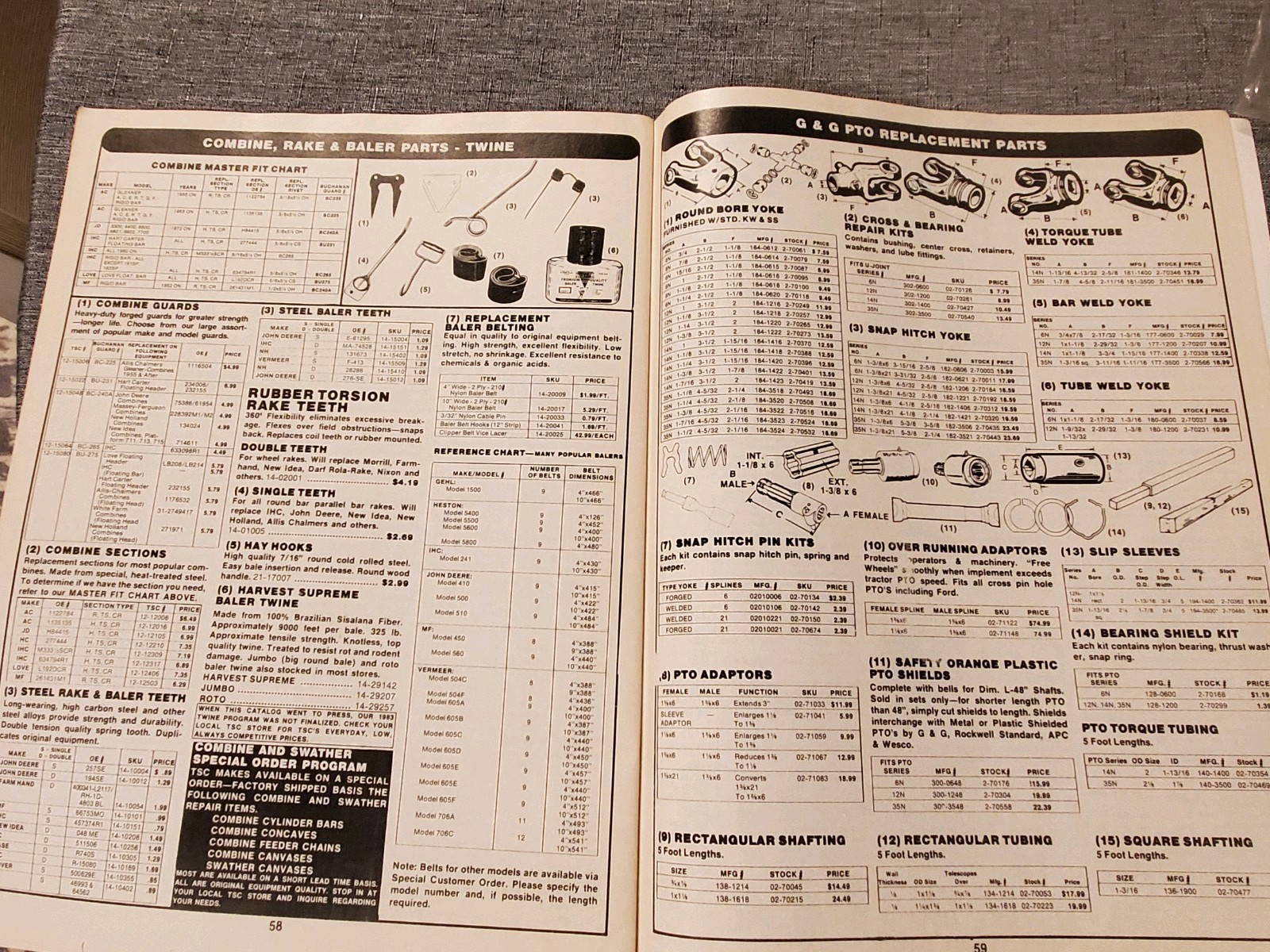 Tractor Supply Co Mail Order Catalog VGC. 1983. Oliver, Ford, John Deere, AC, MF