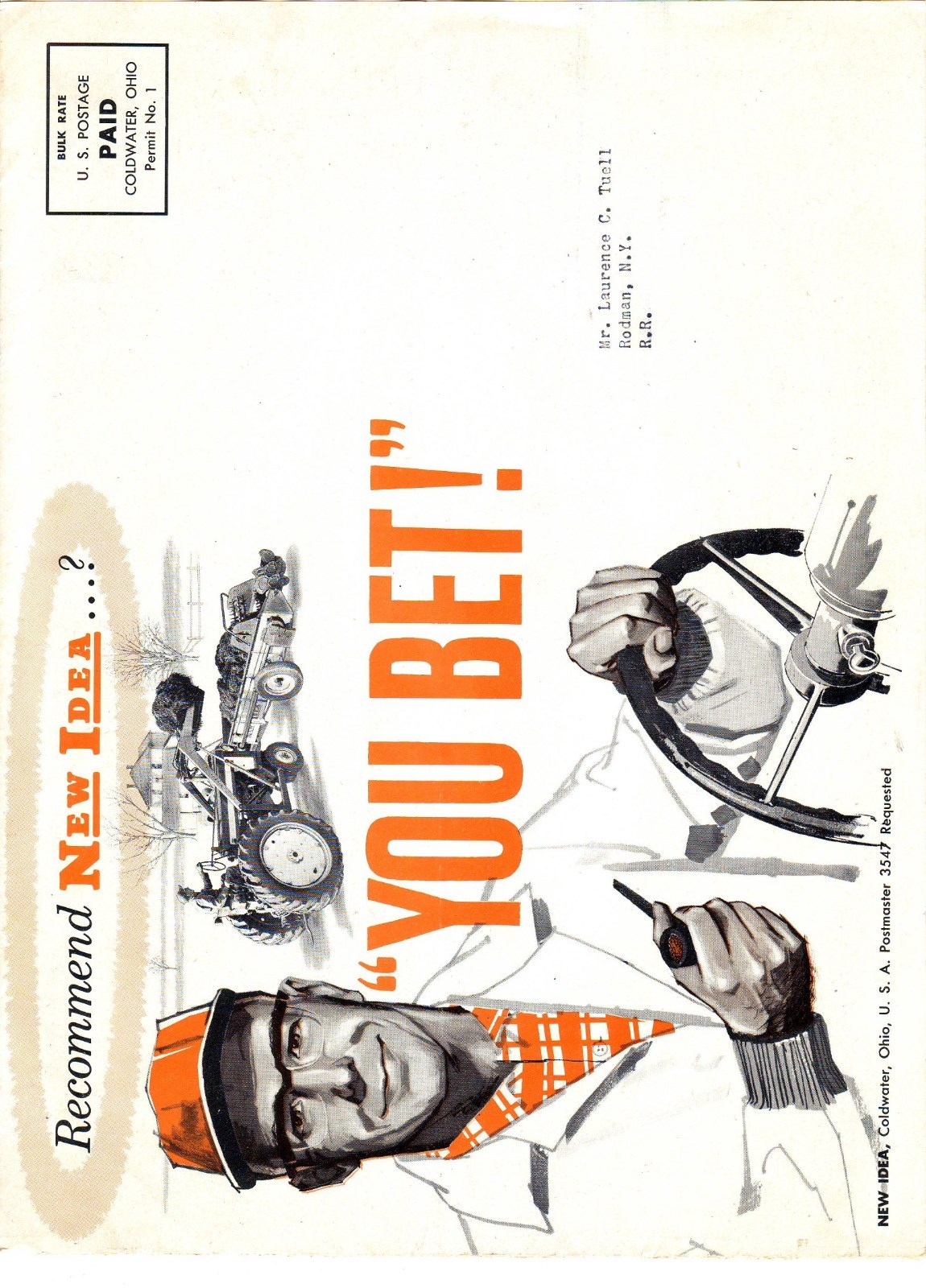 Old New Idea Farm Equipment Sales Brochure