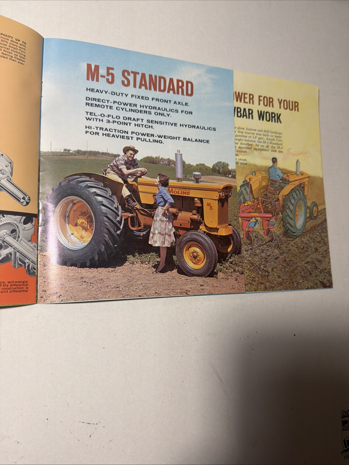 VINTAGE MINNEAPOLIS-MOLINE M5 SERIES TRACTORS 16 PAGES Sales Brochure
