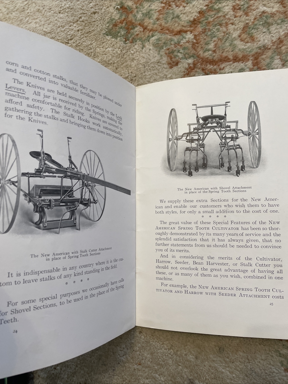 Vintage New American Cultivators Sales Brochure Catalog 1907 American Harrow Co.
