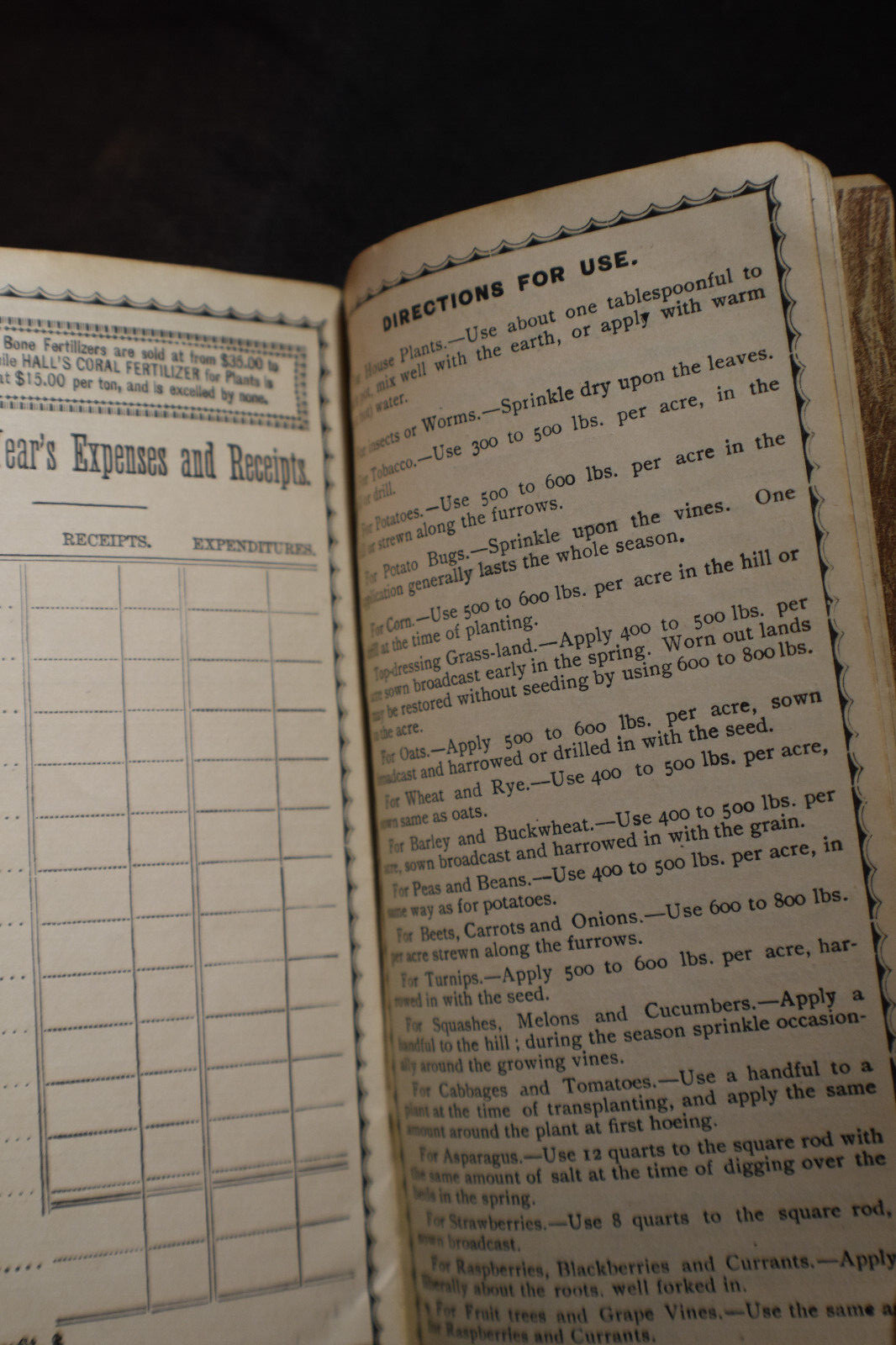 Ca 1888 Vermont Chemical Fertilizer Company Brochure – Vergennes Vermont
