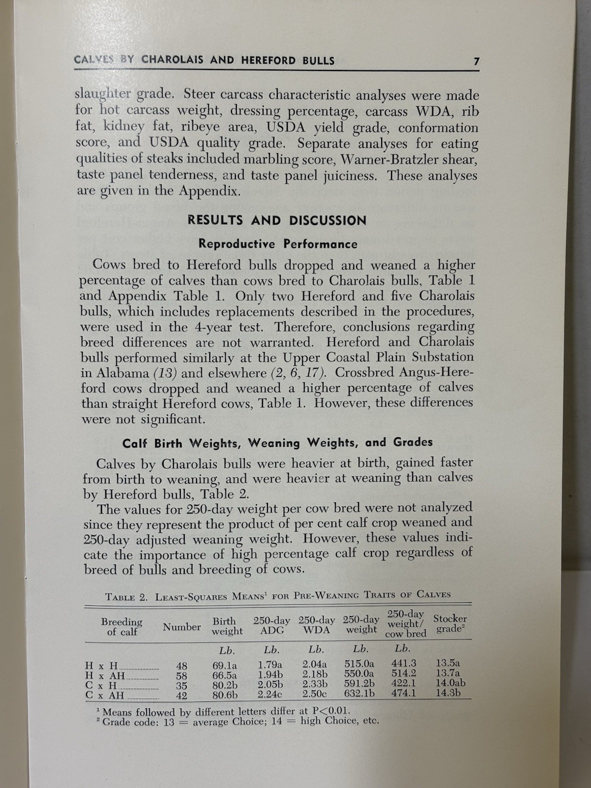 Vintage 1973 Cattle Booklet CALF COMPARIONS by CHAROLAIS & HEREFORD BULLS
