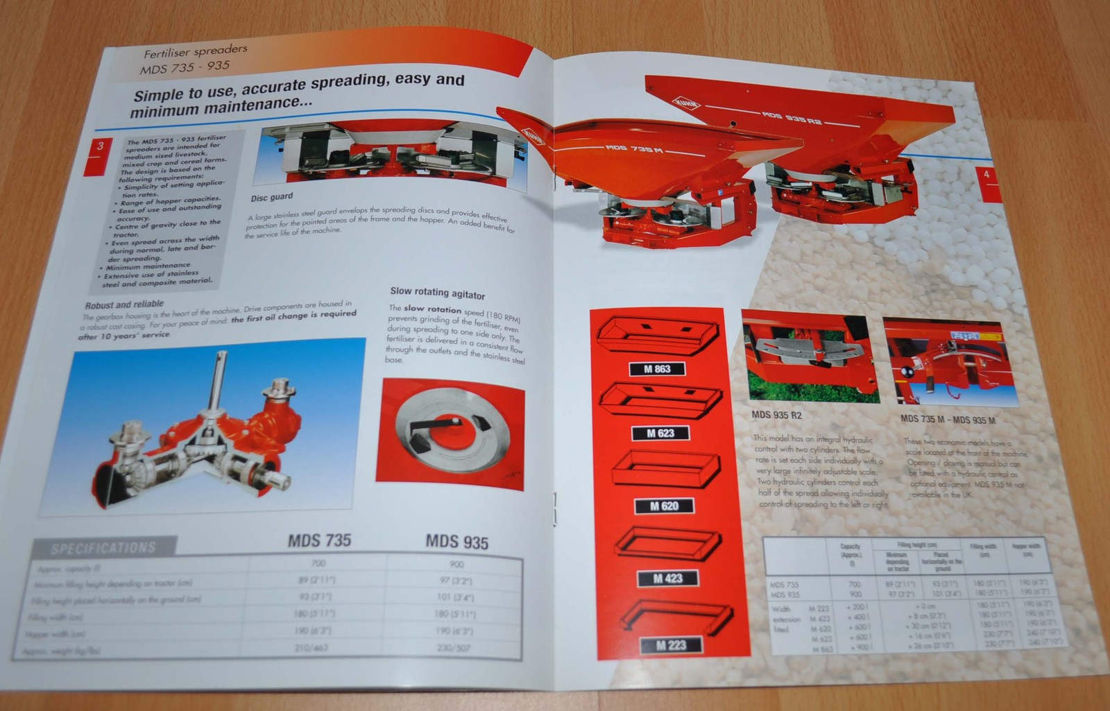 Kuhn Fertilizer spreaders MDS Agricultural Machinery Brochure Prospekt
