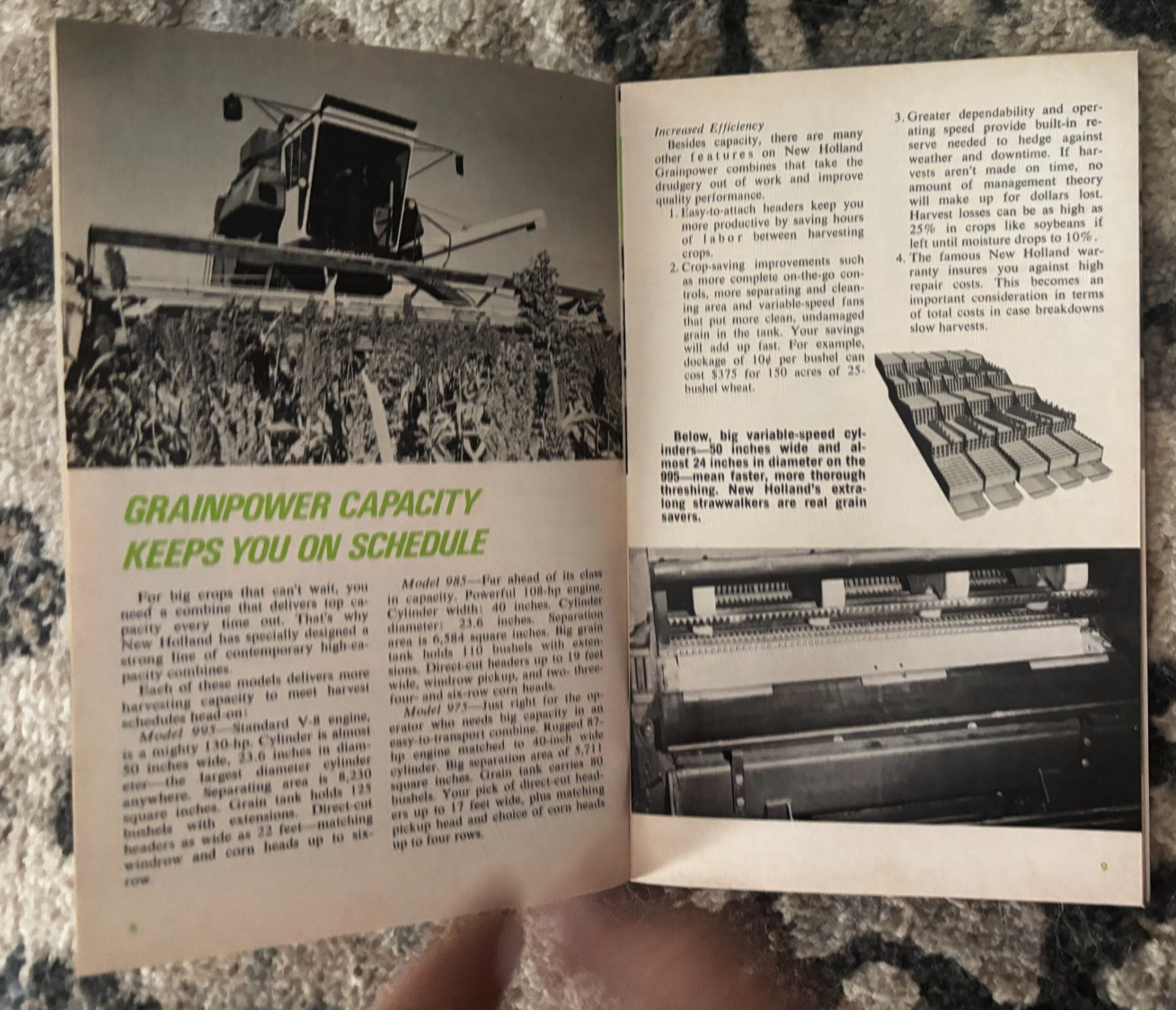 New Holland GrainPower For Profit In the 70&rsquo;s Brochure DCPA26