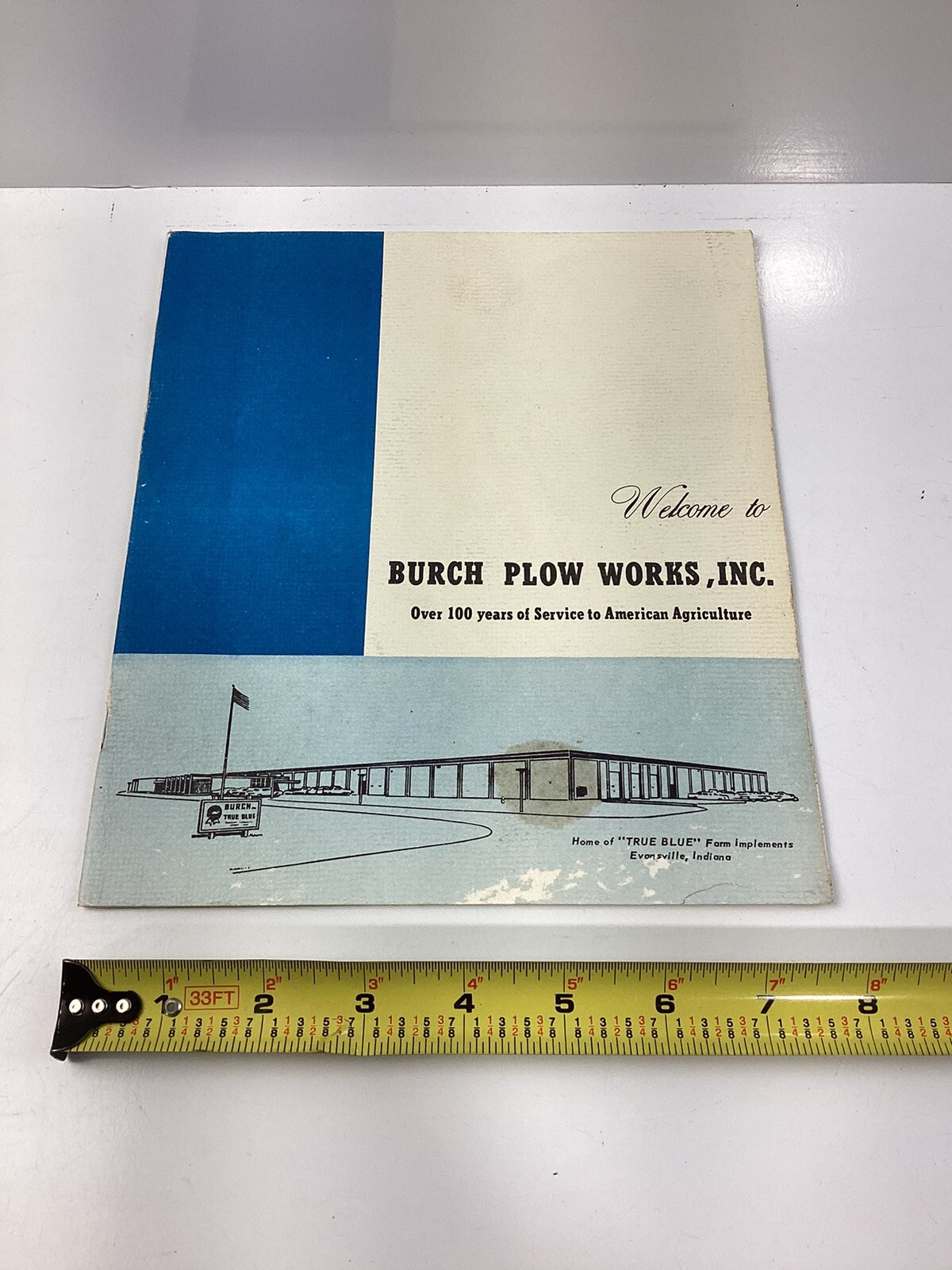 Vintage Burch Plow Works Factory Display Booklet