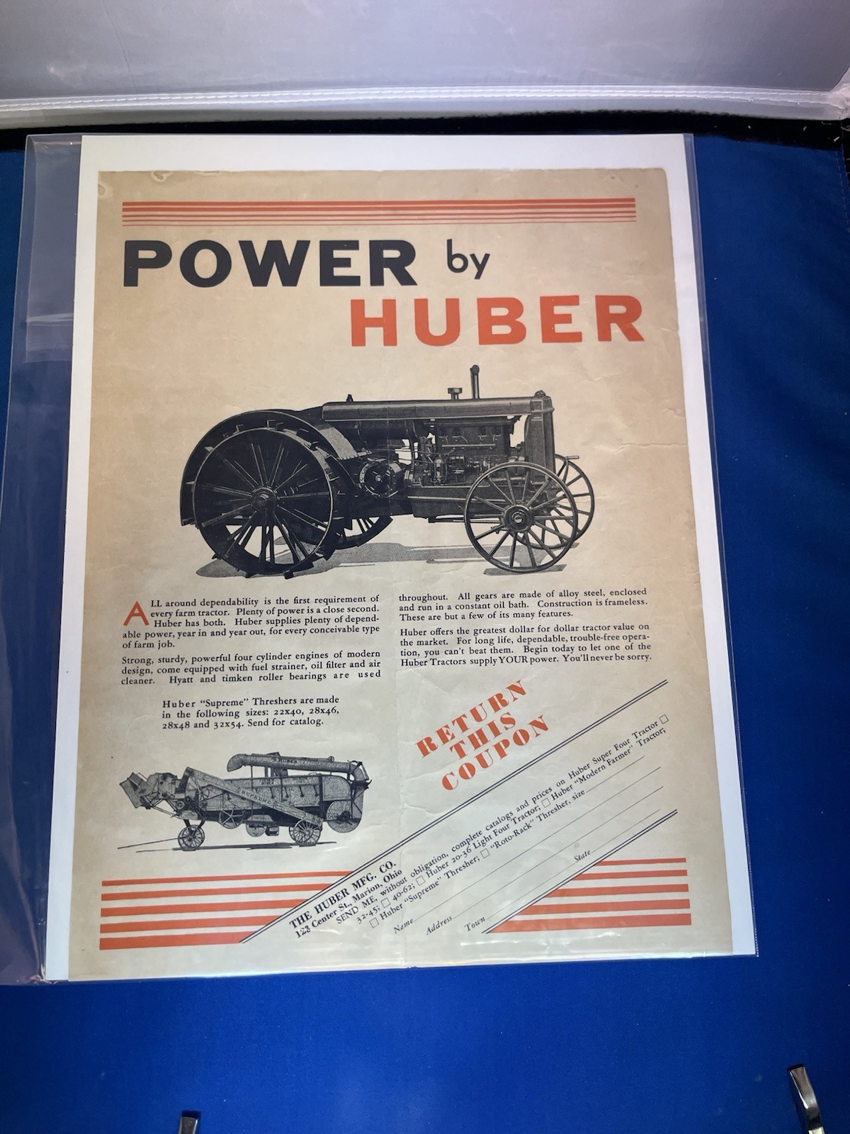 ANOTHER LOT OF 15 VINTAGE ORIGINAL FARM MACHINERY ADS-1901 TO 1930