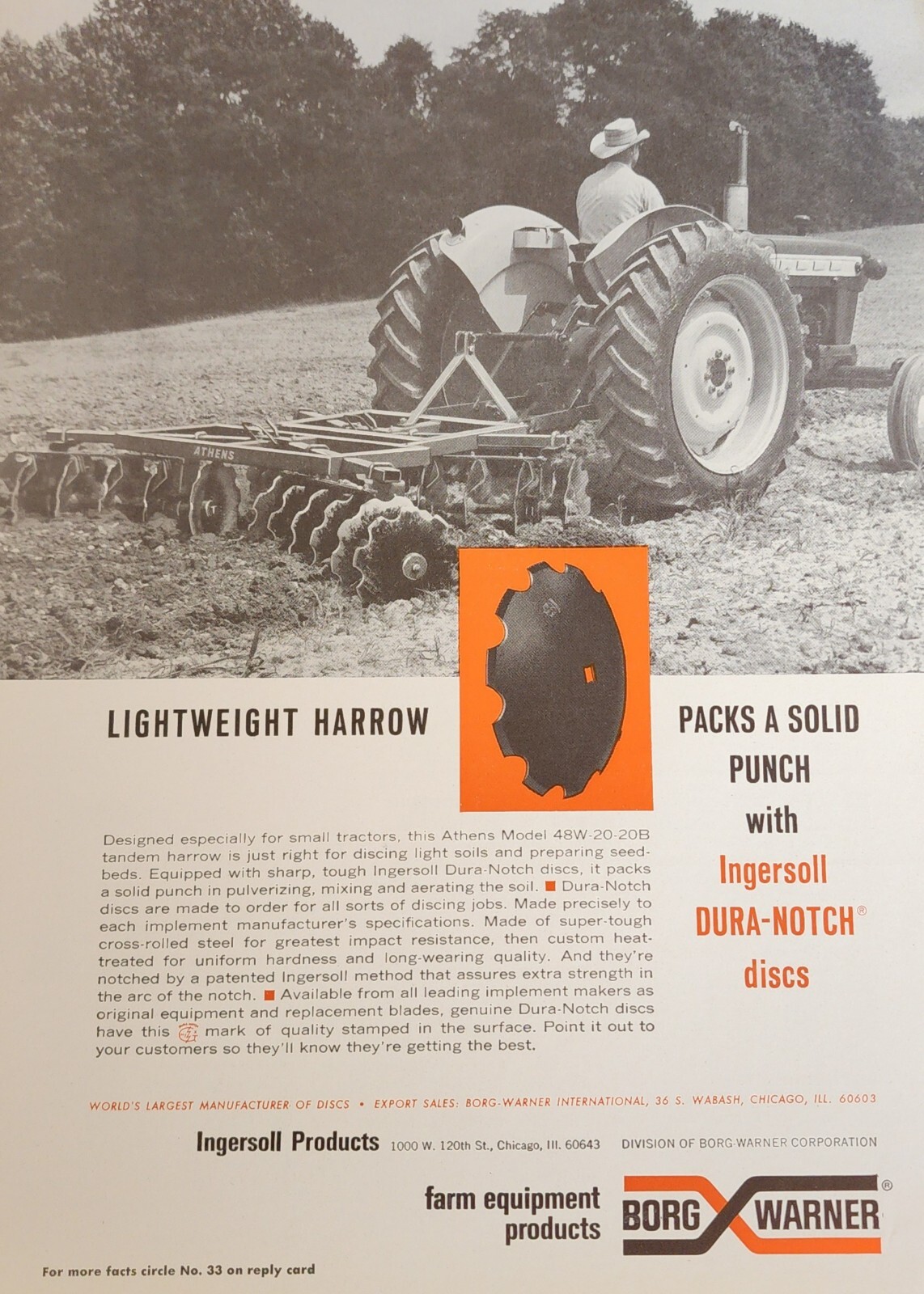John Deere Tractor Magazine Ad Farm Picture Advertisement Vintage