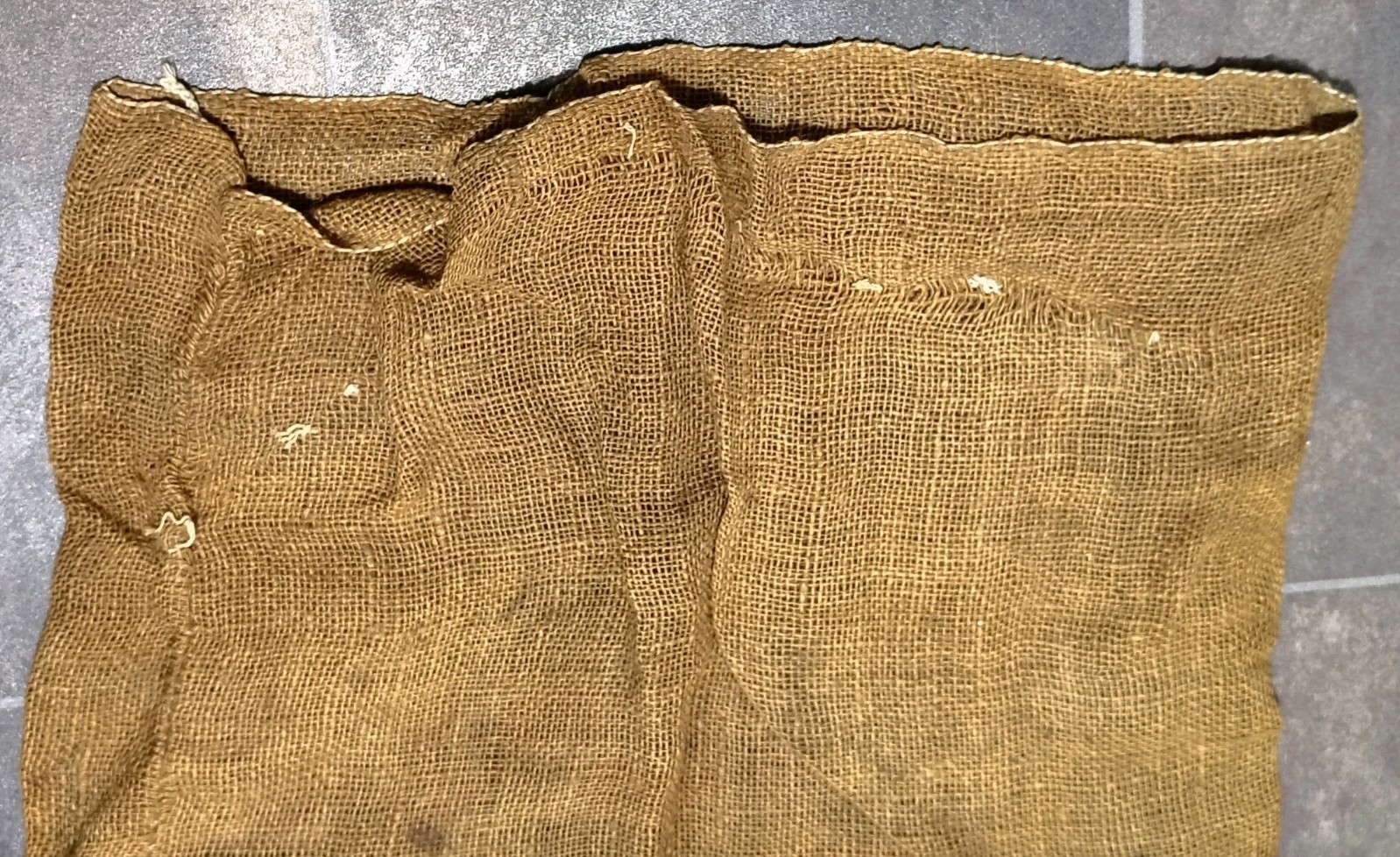 VTG Burlap 100 Lb Who-o! Who-o! (OWL) Brand Potato Sack Good Graphics & Color