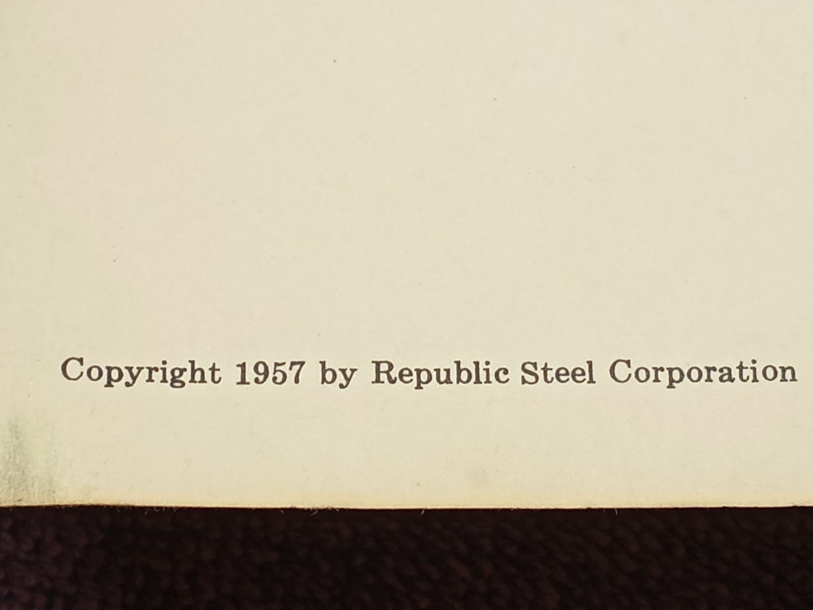 Vintage 1957 PRACTICAL FARM AND HOME HELPS REPUBLIC STEEL BOOK BROCHURE AD