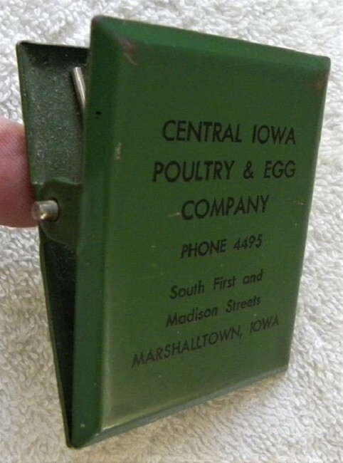 Vintage Central Iowa Poultry & Egg Co., Marshalltown, Iowa IA Advertising Clip