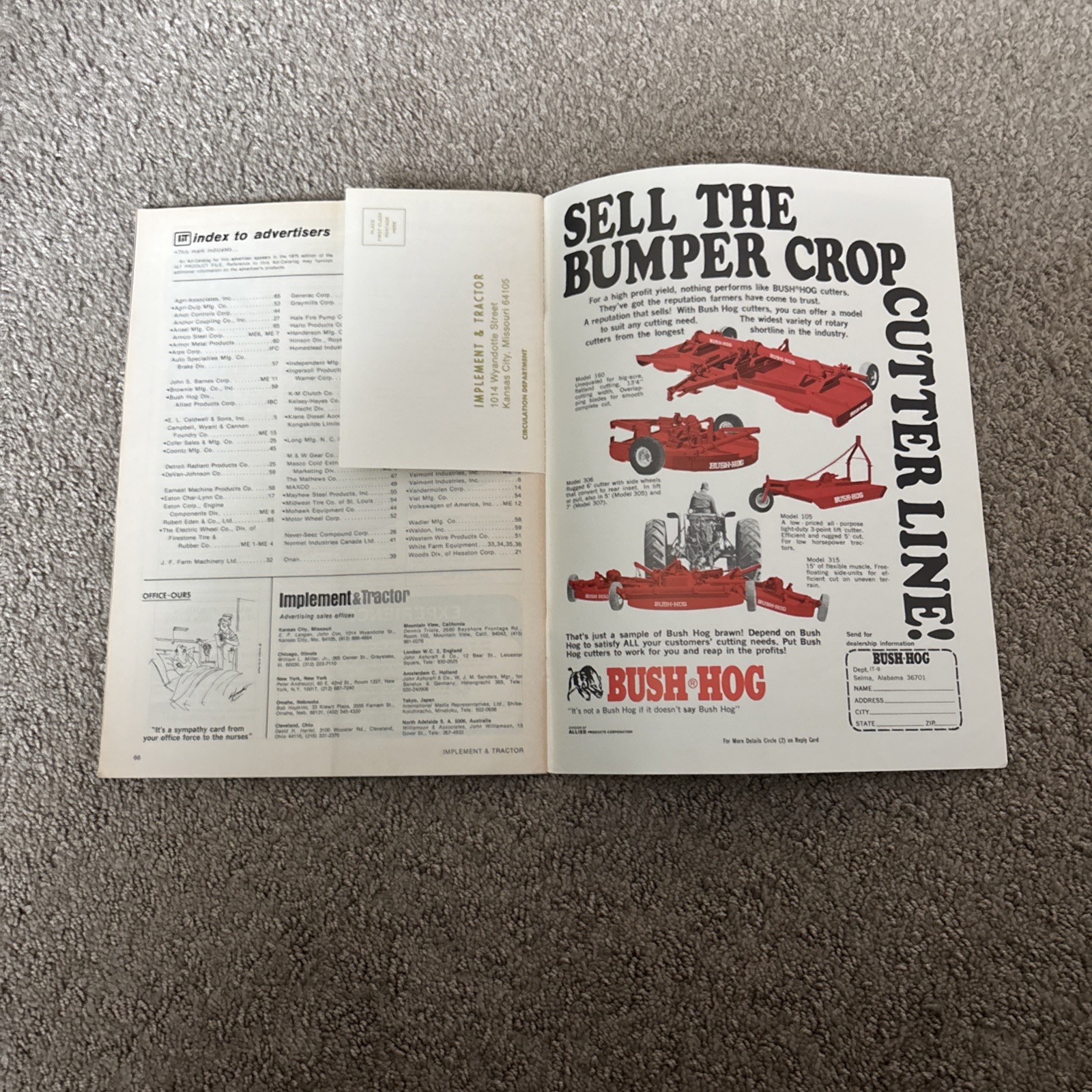Implement & Tractor Magazine Sept. 7, 1975 Farming Agriculture Vintage Ads JH