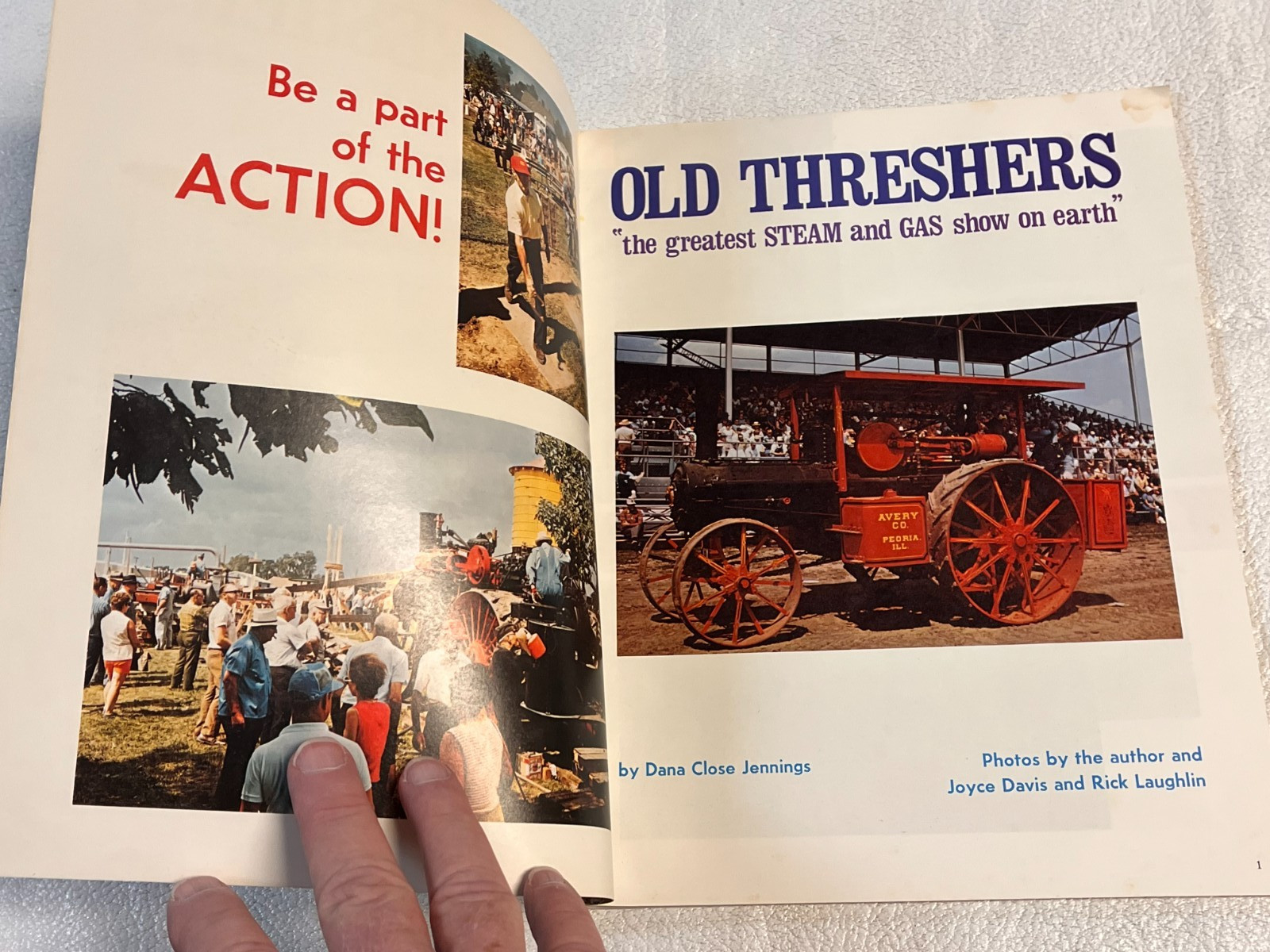 vintage Old Threshers of Iowa Program – Book Undated Softsided Book