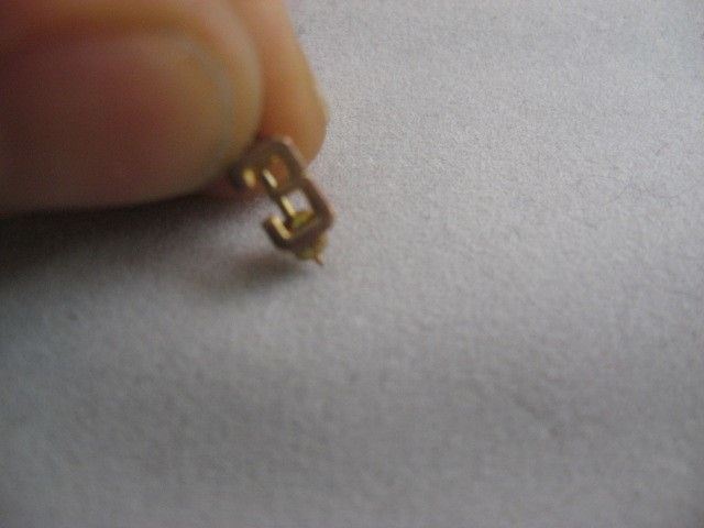 Vintage 4-H Junior Leadership Pin 1/20 10K Gold Filled w/ E Guard Chain Lapel
