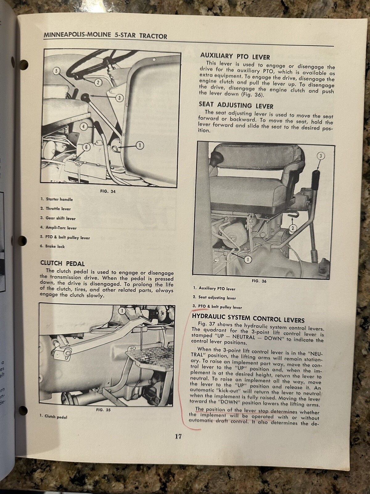 Minneapolis-Moline 5-Star Silver Star Fleet Tractors Operator&rsquo;s Manual 1957 (12F