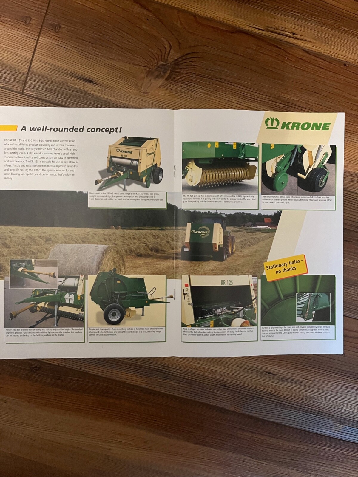 2005 Krone KR Classic Line Round Balers Sales Brochure