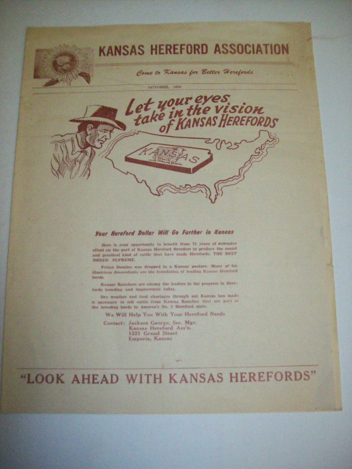 KANSAS HEREFORD ASSOCIATION MAILING