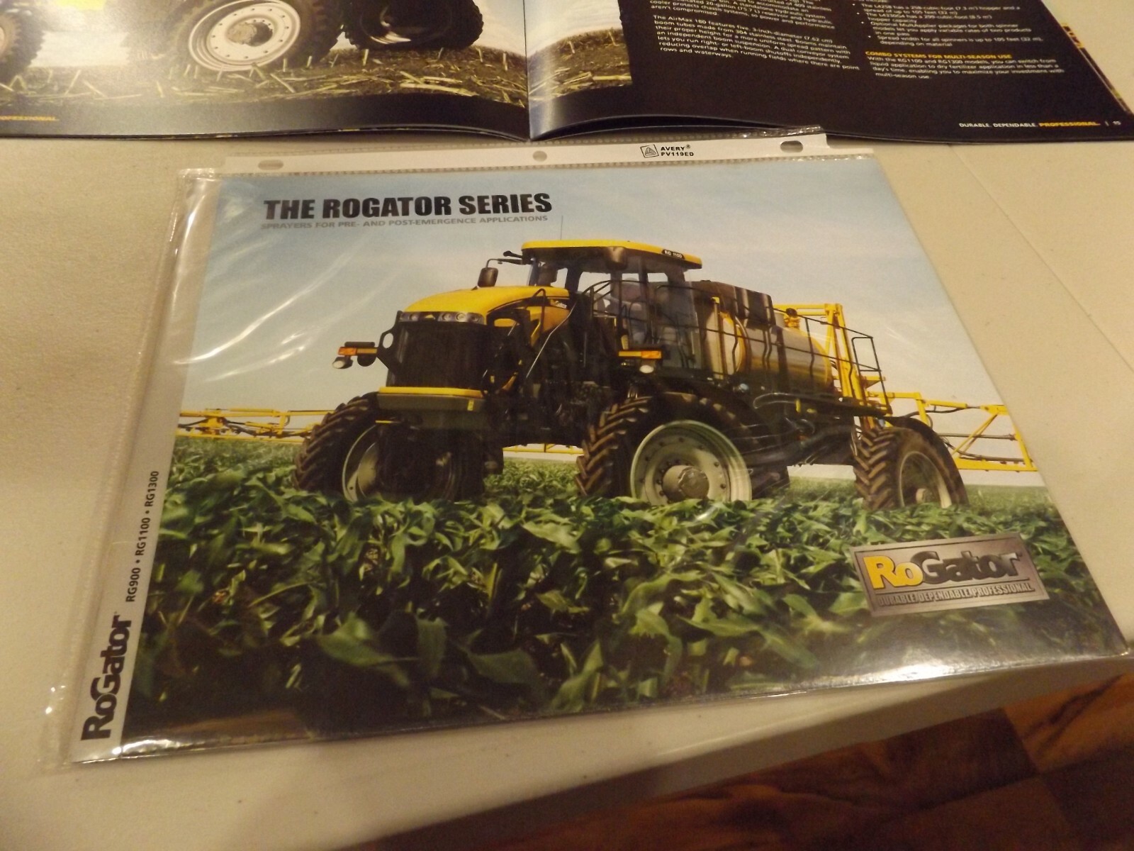 RoGATOR RG900, RG1100, RG1300, SPRAYER, LITERATURE # RG11B001DS 2011