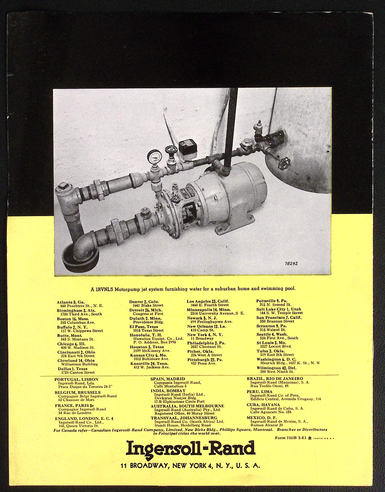 Deep Well Jet Pumping Systems Ingersoll Rand Brochure