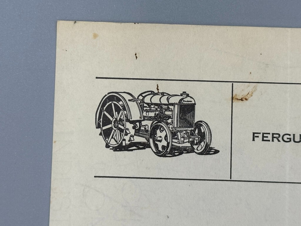 1932 FERGUSON PLOWS Farm Machinery ALTAMONT NY Advertising Antique Letterhead