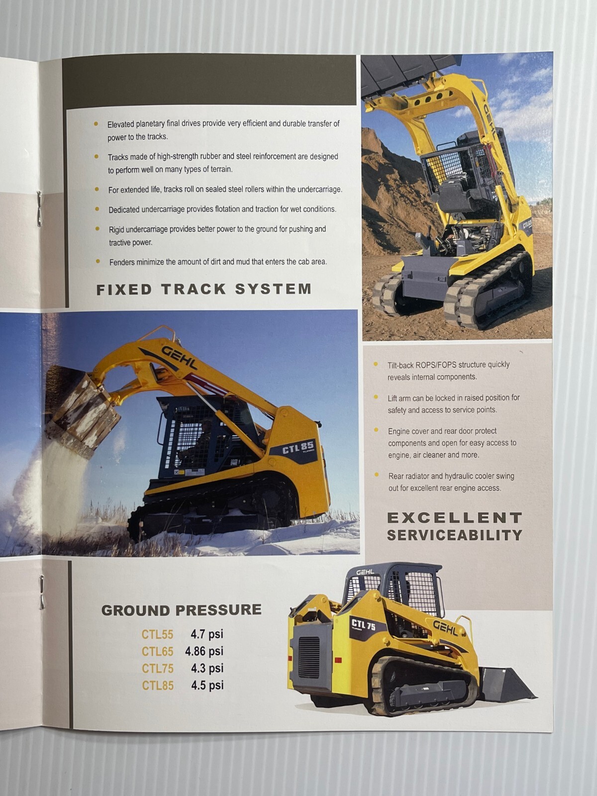 GEHL Compact Track Loaders Sales Brochure *2008 (Showroom Sales Book)