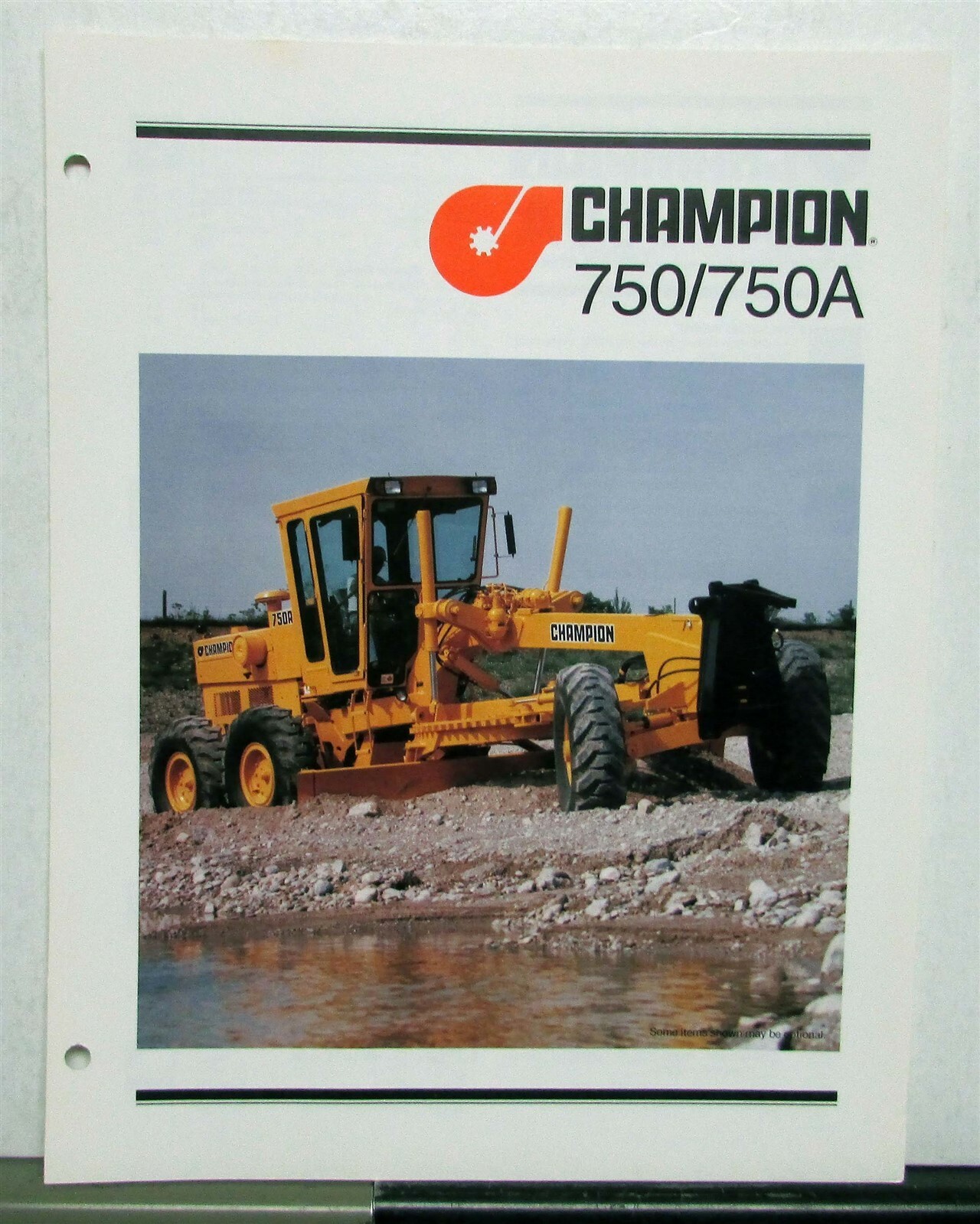 1970s Champion 750 750A Road Motor Grader Specs Construction Sales Brochure
