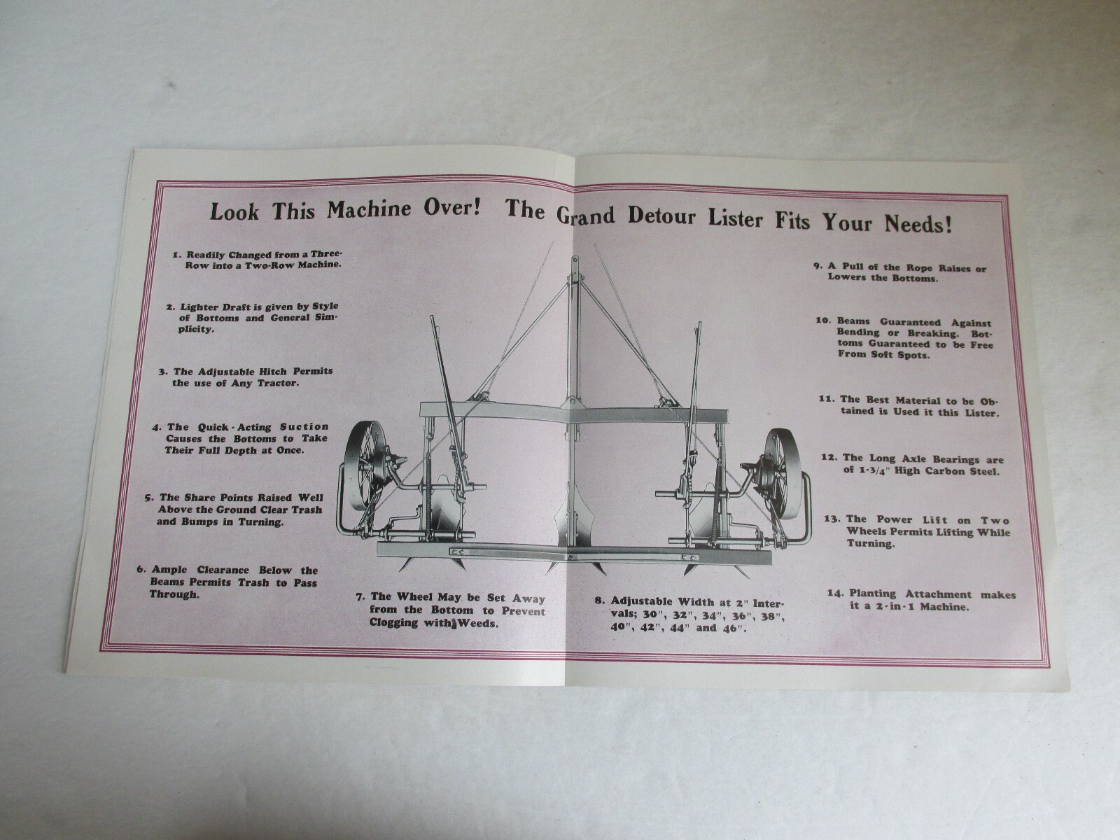 MBF75 Brochure JI Case Grand Detour Wheatland Listers sales literature